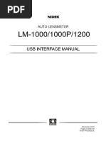 Usb Interface Manual: Auto Lensmeter