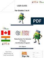 Learn2Code - User Guide - Grades 1 To 4 Ver1.0 PDF