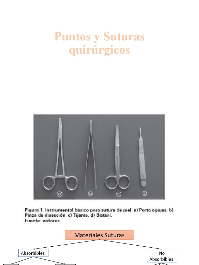 Tipos de Puntos y Suturas Quirúrgicas | PDF