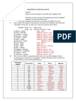 Practice Manner of Articulation