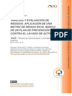 Análisis de riesgos y matriz de riesgos contra lavado de activos