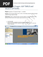 Select Options and Alv Table