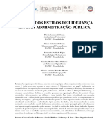 Análise Dos Estilos de Liderança em Uma Administração Pública