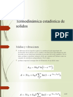 Termodinámica Estadística de Solidos