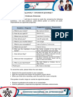 Learning Activity 1 / Actividad de Aprendizaje 1 Evidence: Interview / Evidencia: Entrevista