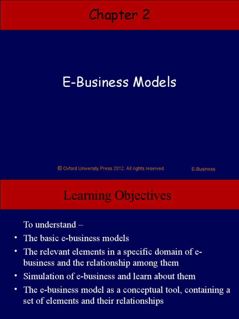 Chapter - 2 E Busines Models | PDF | Electronic Data Interchange ...