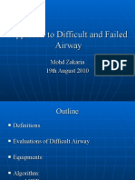 Approach To Difficult and Failed Airway