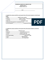 Desarrollo Grafico de Arquitectura English Level V Passive Voice Quiz