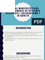 Clinical Manifestations and Diagnosis of Systemic Sclerosis (