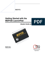 Getting Started With The Msp430 Launchpad: Student Guide and Lab Manual