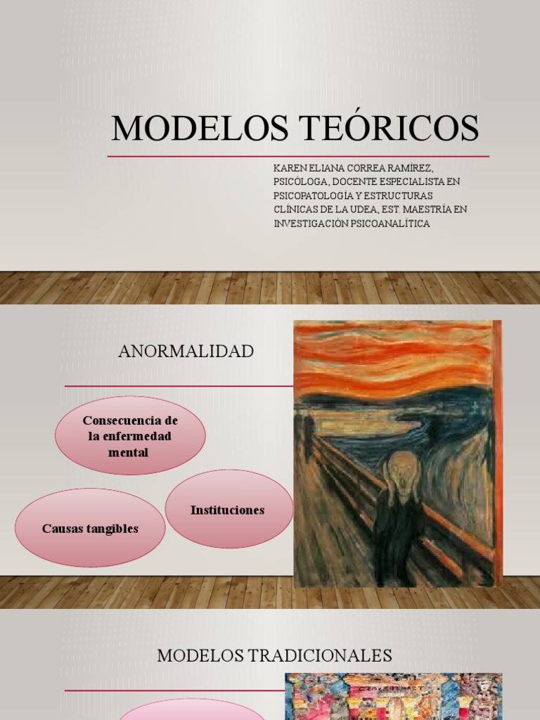 Modelos Teóricos | PDF | Psicoanálisis | Acción (filosofía)