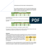 Problemas de Programación Dinamica Probabilistica