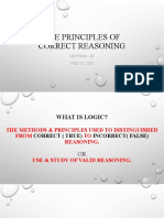 Lecture - Iii The Principles of Correct Reasoning 20-07-2020