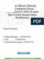 Strategi Operasi Optimal Penyimpanan Energi Terkompresi (CAES