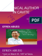 Canonical Author in Cavite: Prepared By: Group Ii