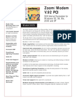 Zoom/Modem V.92 PCI: Model 3025