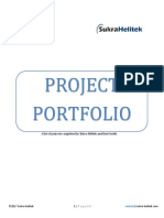 Project Portfolio: A List of Projects Completed by Sukra Helitek and Their Briefs
