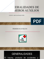 Generalidades de Primeros Auxilios