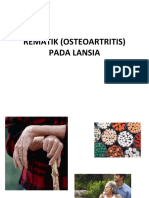REMATIK (OSTEOARTRITIS) PADA LANSIA