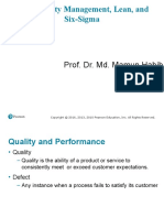 Total Quality Management, Lean, and Six-Sigma: Prof. Dr. Md. Mamun Habib