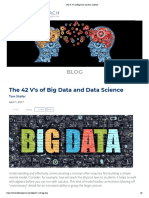 The 42 V's of Big Data and Data Science PDF