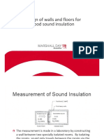 Design of Walls and Floors For Good Sound Insulation