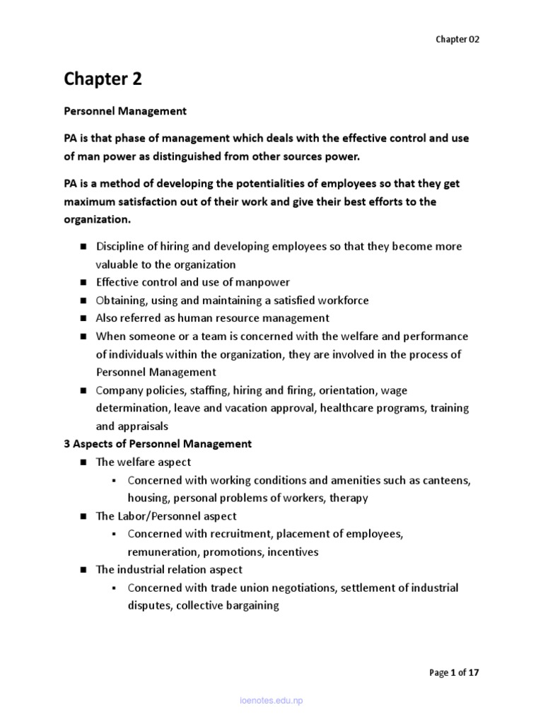 Personnel Management Overview and Functions | PDF | Employment | Salary