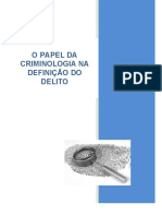 O Papel Da Criminologia Na Definição Do Delito