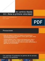 Desarme caja cambios 323 quitar 1ra velocidad