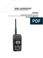 HX300 Owner's Manual: Floating VHF FM Marine Transceiver