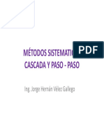 MÉTODOS SISTEMATICOS CASCADA Y PASO - PASO [Modo de compatibilidad]