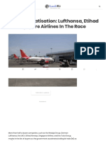 Air India Privatisation - Lufthansa, Etihad and Singapore Airlines in The Race - Travelobiz