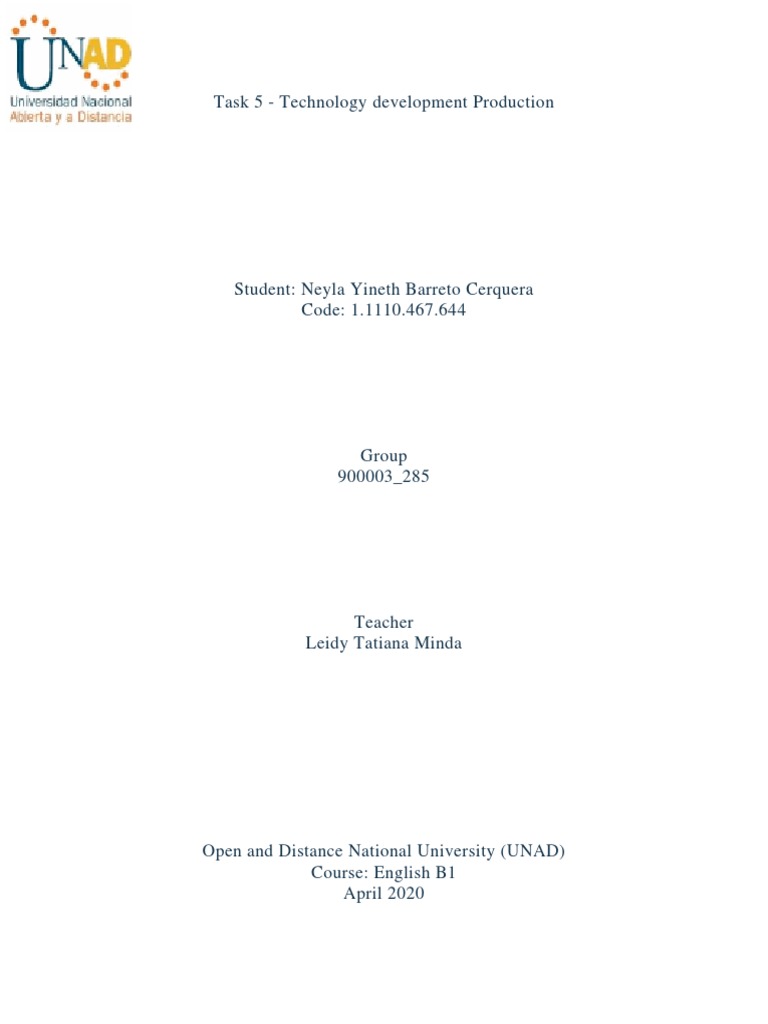 Technology Development Production Overview | PDF | Art