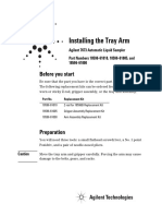 7673 Automatic Liquid Sampler Installing The Tray Arm 18596-90197