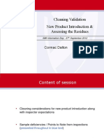 5 1 Cleaning Validation Assessing Residues PDF