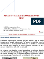2° CLASE ADMINISTRACION DE OPERACIONES MINA  - CLASE