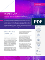 Thunder CGN: Extend Ipv4 While Enabling Ipv6