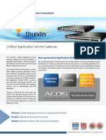 DS-A10 Networks Thunder Series Summary