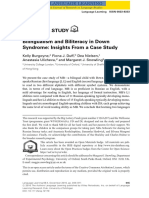 Empirical Study Bilingualism and Biliteracy in Down Syndrome: Insights From A Case Study