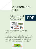 Environmental Issues Selected Problem: Deforestation