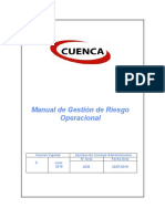 Manual de Gestión de Riesgo Operacional 2016 PDF