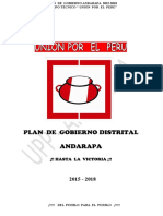 PLAN  DE  GOBIERNO ANDARAPA 2018