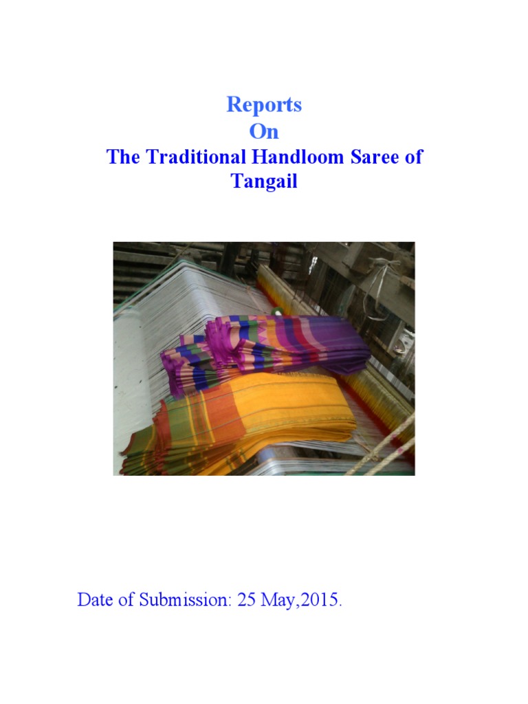 Reports On: The Traditional Handloom Saree of Tangail | Download Free ...