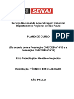 Plano de Curso Tecnico em Qualidade 2018 PDF