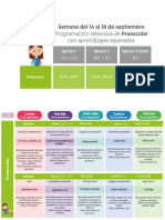 Aprende en Casa 2 Preescolar Del 14 Al 18 de Septiembre