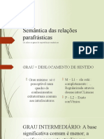 Semântica das relações parafrásticas