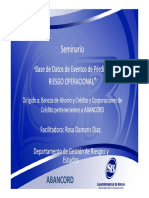 Seminario-Taller-Eventos-Perdidas-Riesgo-Operacional - (SB-ABANCORD) Mayo-2011