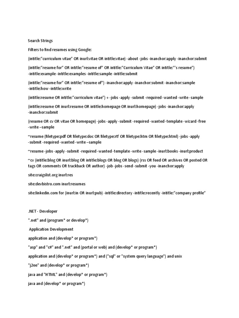 Google Search Strings PDF Human Resource Management Pl/Sql