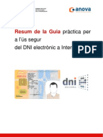 Resum de La Guia Pràctica Per A L'ùs Segur Del Dni Electrònic A Internet