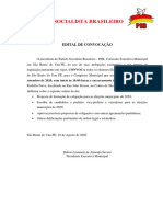 Editais de Convocação Do PSB - Fábio Cavalcante